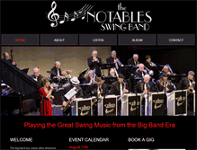 Tablet Screenshot of notablesswingband.com